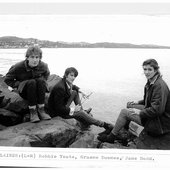 The Verlaines (sitting on some rocks)