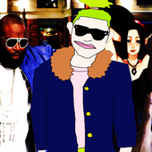 Photograph with Fat G and Viper the Rapper.
