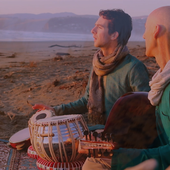 Monk Party on the beach