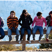 En el Glaciar Perito Moreno, Argentina