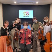 TWOFIVE recording with live instruments