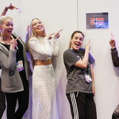 Agnete backstage at Eurovision 2016 