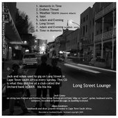 Back cover of Jack Casey's LONG STREET LOUNGE album