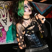 Elias of Venus performing at Queer Punk Fest of 2024 (28.07.)