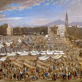 ‘The Market Place in Naples’ by Gargiulo, 17th Century