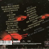 rear of the cd with tracklist