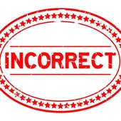 INCORRECT TAG