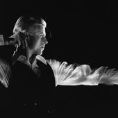 The Thin White Duke taking the Archer Pose