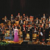 Hiba Al Kawas in \"Abu Dhabi Festival\" closing concert  with Bolshoi Orchestra