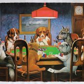 Dogs Playing Poker