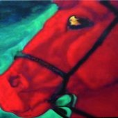 Bathing Ov the leather Horse