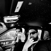 ZEUZ AND IZZYYDRAKE IN ROLLS ROYCE AT "SOONER OR LATER" VIDEO SHOOT