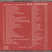 Back of CD-The Presley Sound of Ral Donner
