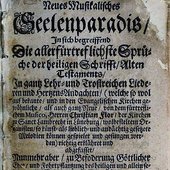 Title page of the 1660 collection Neues Musikalisches Seelenparadis