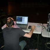 Setup for Sons of Hermann Show