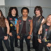 HIRAX PROMO PHOTO 2011. STEVE HARRISON - BASS MIKE GUERRERO - LEAD GUITAR KATON W. DEPENA - VOCALS.  JORGE IACOBELLIS - DRUMS  LANCE HARRISON - LEAD GUITAR  http://www.hirax.org/ 