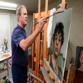 george w bush painting noah kesey