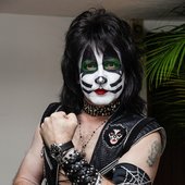 Eric Singer in makeup