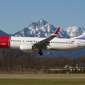 Kirsten Flagstad painted on a Norwegian Air Shuttle airliner
