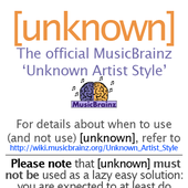 [unknown]: Official MusicBrainz Unknown Artist Style