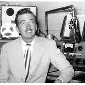 Tennessee Ernie Ford circa 1950 at WOPI, Bristol, Tennessee.