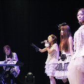 Kajiura Yuuki performing with her projectgroup Kalafina