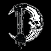 Deadtide \"D\" logo (black background)