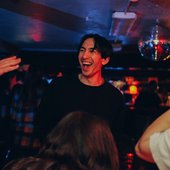 Wollay vibing at a party