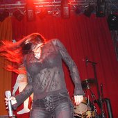 Sharon headbanging!