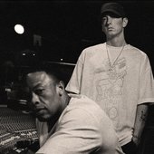Eminem & Dr. Dre in the studio, 2009