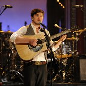 Marcus Mumford performs at Live on Letterman