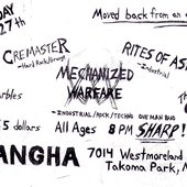 found an old flyer from the only show I did back in 2006 (2/5 bands were no-shows)