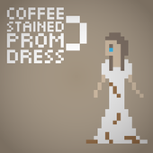 Coffee Stained Prom Dress