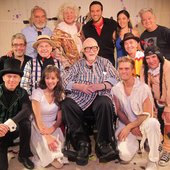 Harvey Schmidt (seated, center) Visits Cast of The Fantasticks