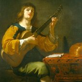 "Portrait of an artist and guitarist"