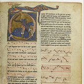 Page of a manuscript of the Chansonnier du Roi kept at the BnF.
