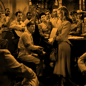 Hoagy Carmichael duets with Lauren Bacall in The Big Sleep (d. Howard Hawks)