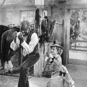 Bill Robinson dancing with Shirley Temple