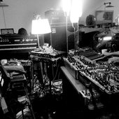 Daniel Lanois & Aaron Funk in their studio 