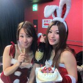 Aira and Saori at Christmas live show