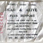 Live in Dunstable, UK @ Queensway Hall (April 15, 1984)
