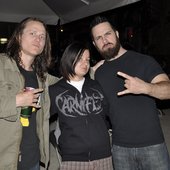 Me with John Henry (Darkest Hour) and Elliot (Beneath the Massacre)