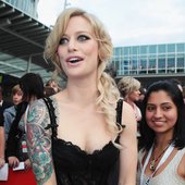 Gin Wigmore arrives for the 2010 Vodafone Music Awards