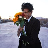 A boy and his flowers 