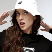 From Olivia Rodrigo's website, modeling for her merch