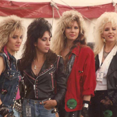 Vixen backstage at Donington 88