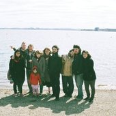(from left to right)  whitman, dom, jake, sean, fair, coop, angela, mic, jason, michael, and scarlet