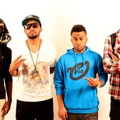 Day one of the H.I.H Shoot. Left To Right : Frank Ramz , Noah Vinson , Rich-P & Jaison Blackrose
