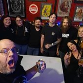 Grievings (first lineup) with fans [c. 2023]