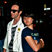 Christine Gee with James Allan (Glasvegas)